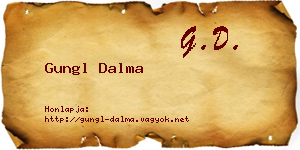 Gungl Dalma névjegykártya